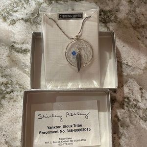 NWOT dream catchers sterling silver necklace